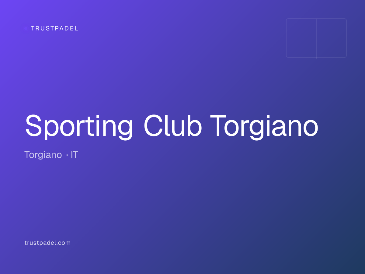 Sporting Club Torgiano padel club