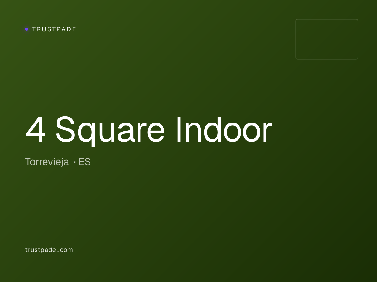 4 Square Indoor padel club
