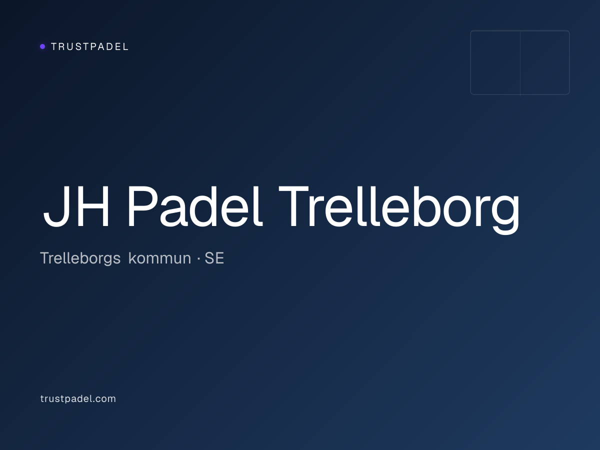 JH Padel Trelleborg padel club