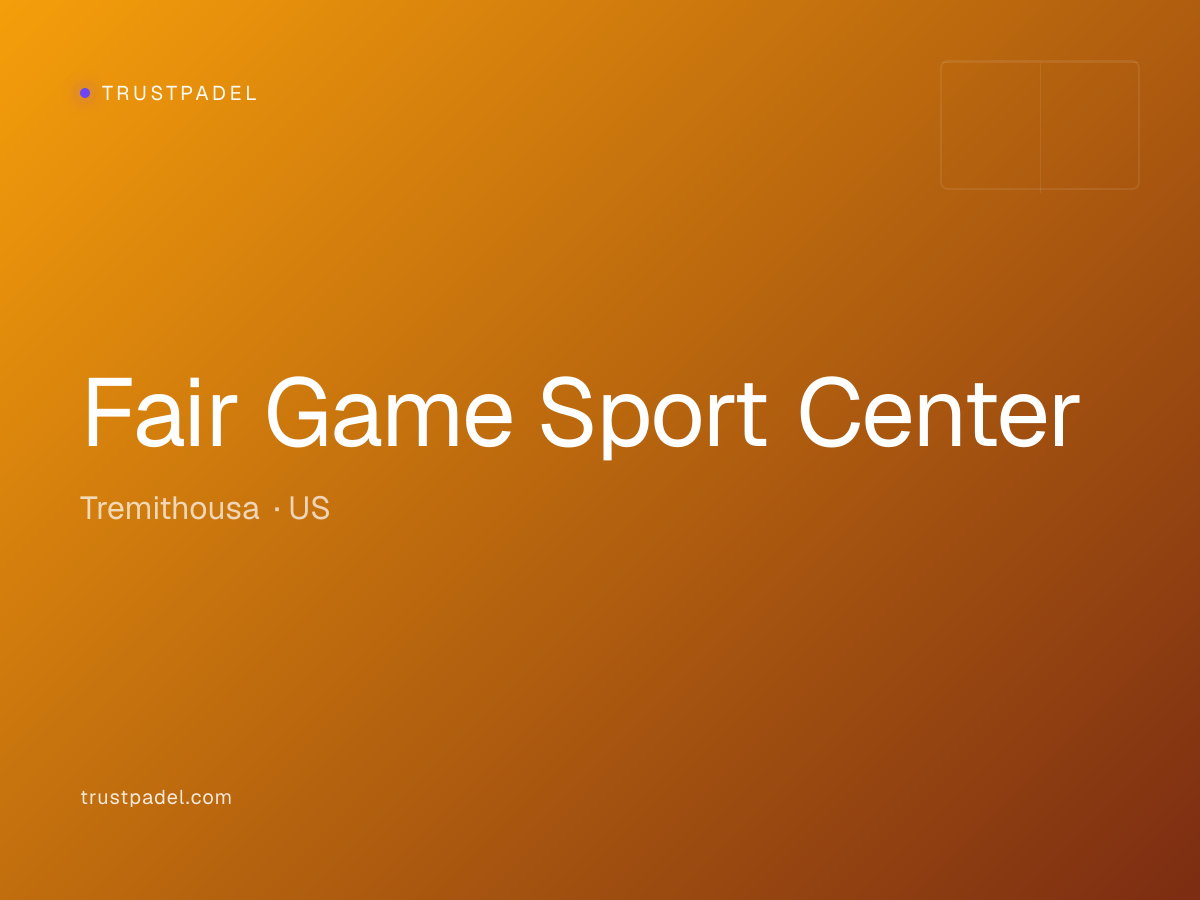 Fair Game Sport Center padel club