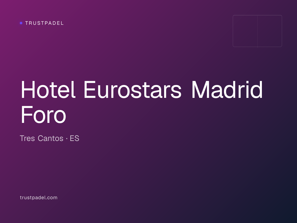 Hotel Eurostars Madrid Foro padel club