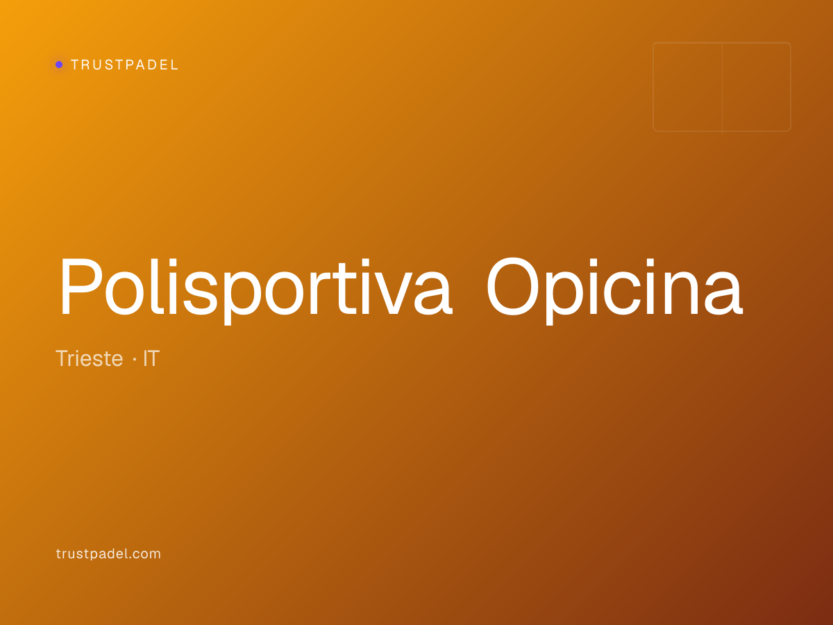 Polisportiva Opicina padel club