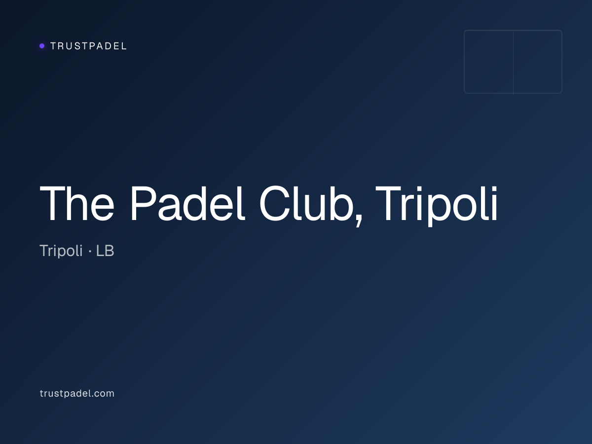 The Padel Club, Tripoli padel club