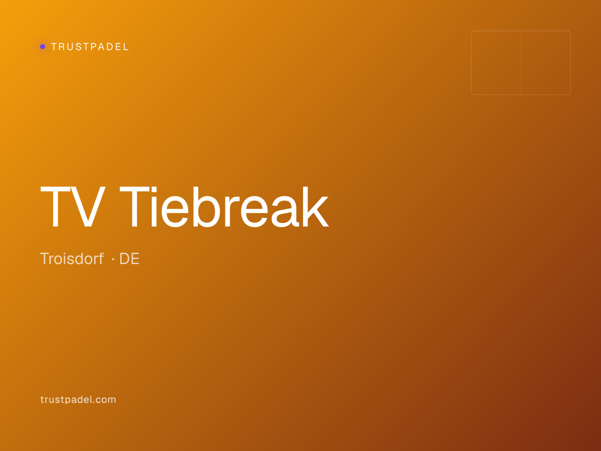 TV Tiebreak padel club