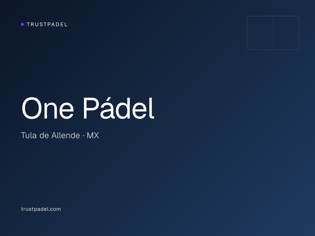 One Pádel padel club