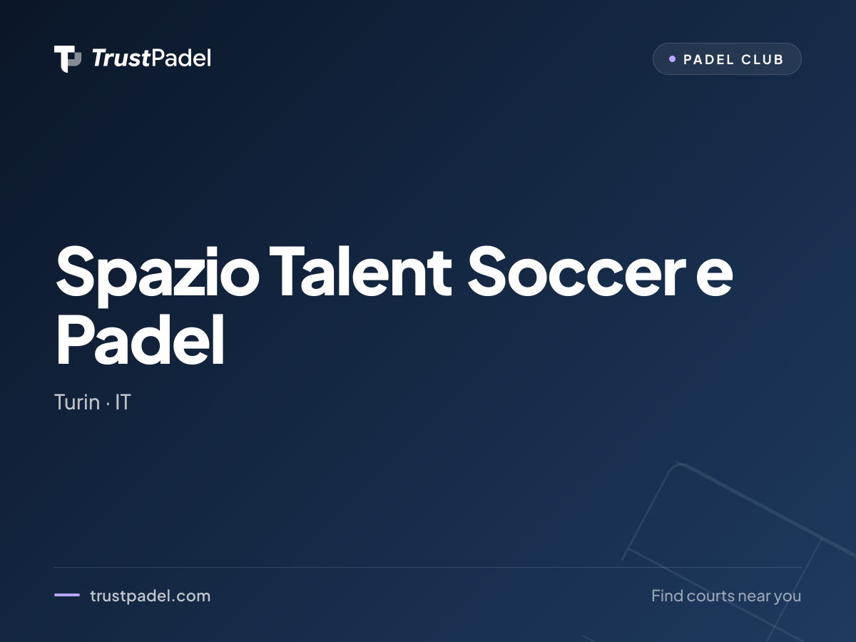 Spazio Talent Soccer e Padel padel club