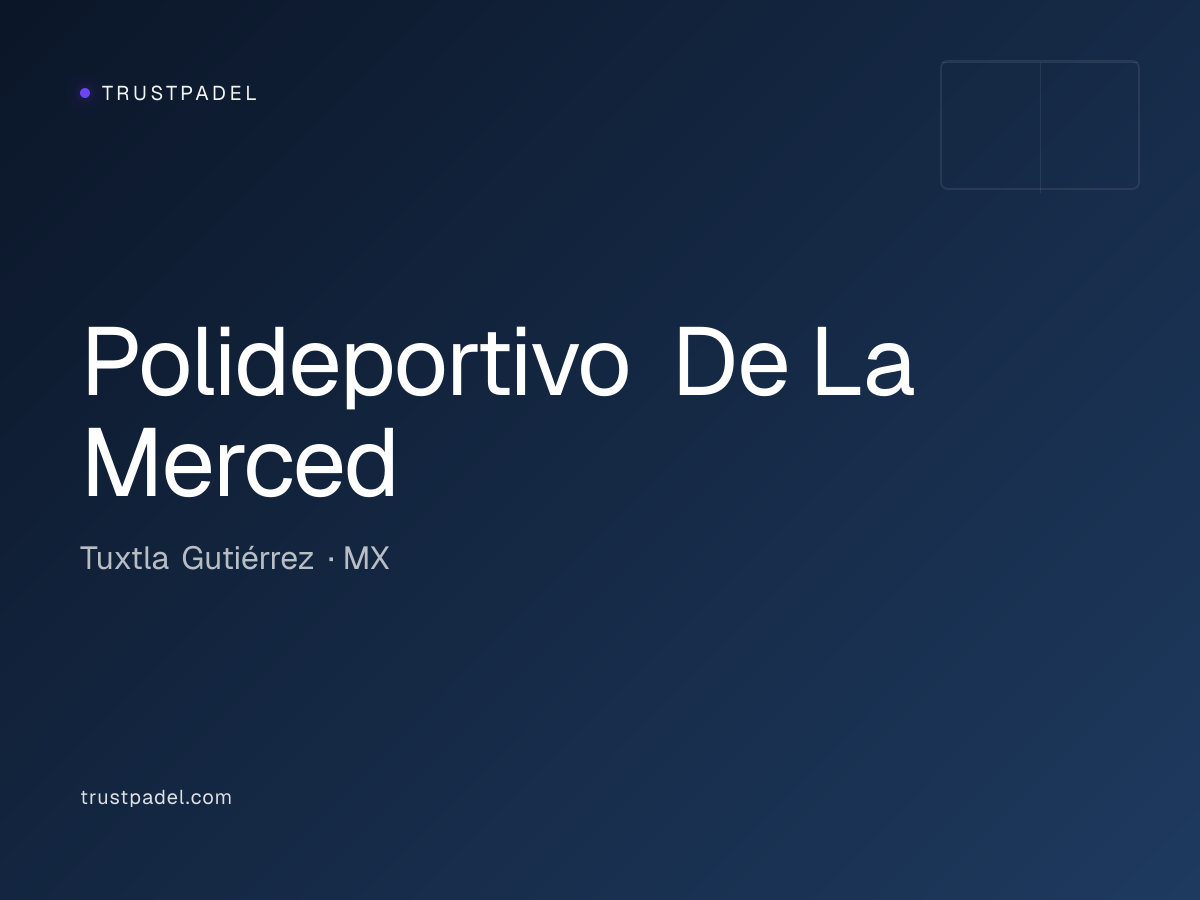 Polideportivo De La Merced padel club