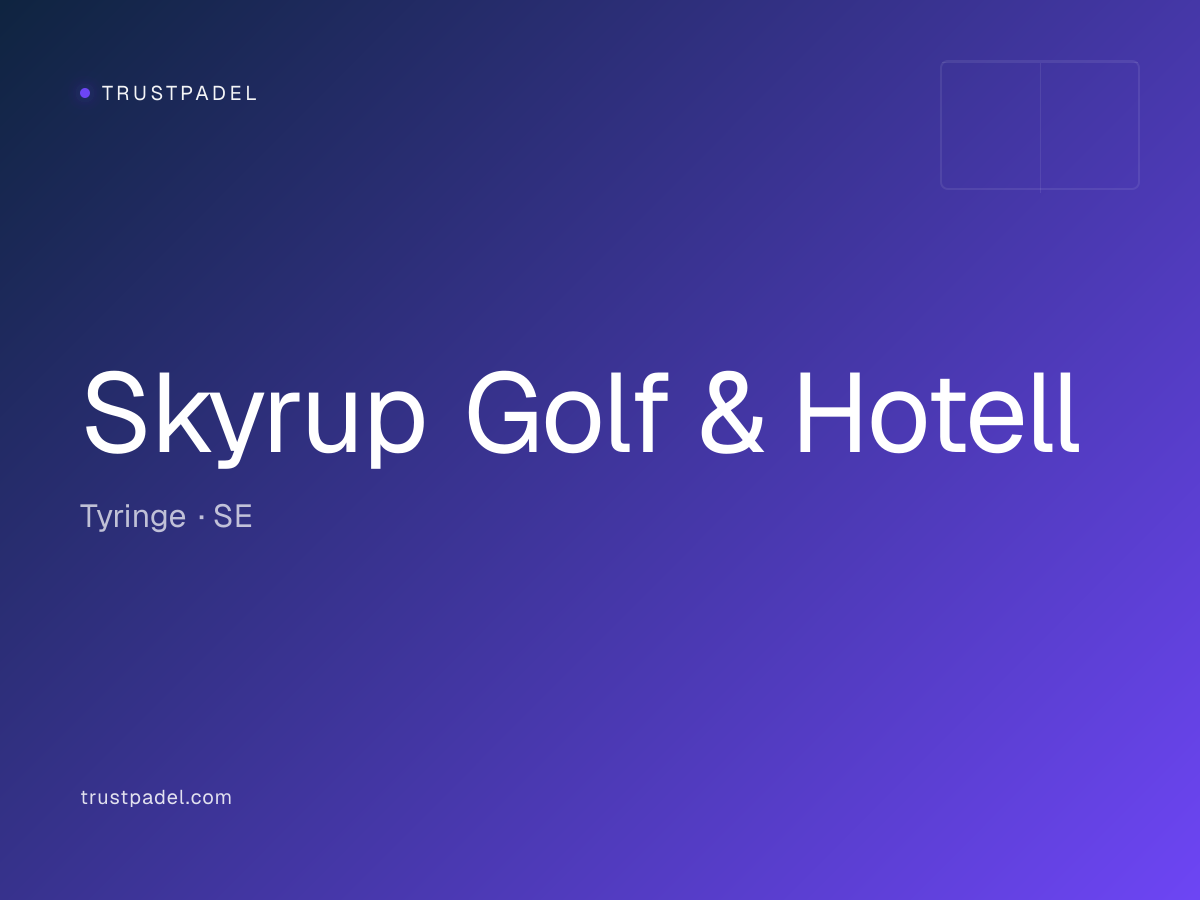 Skyrup Golf & Hotell padel club