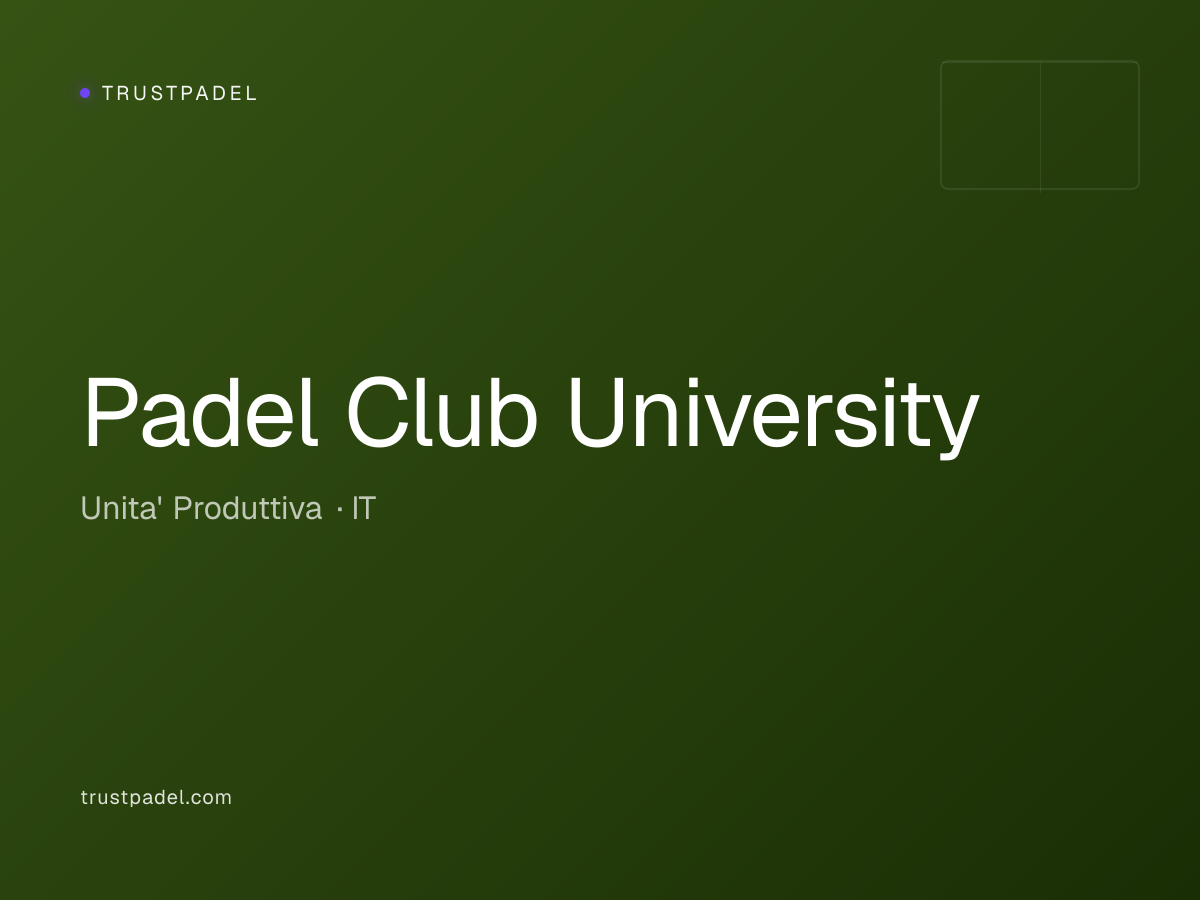 Padel Club University padel club