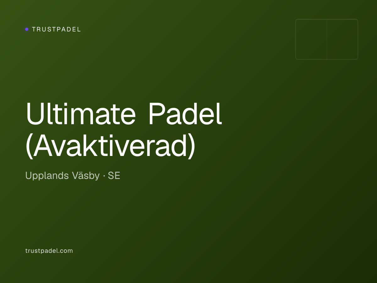 Ultimate Padel (Avaktiverad) padel club