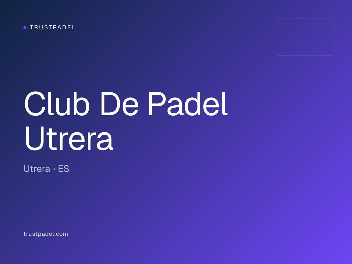 Club De Padel Utrera padel club