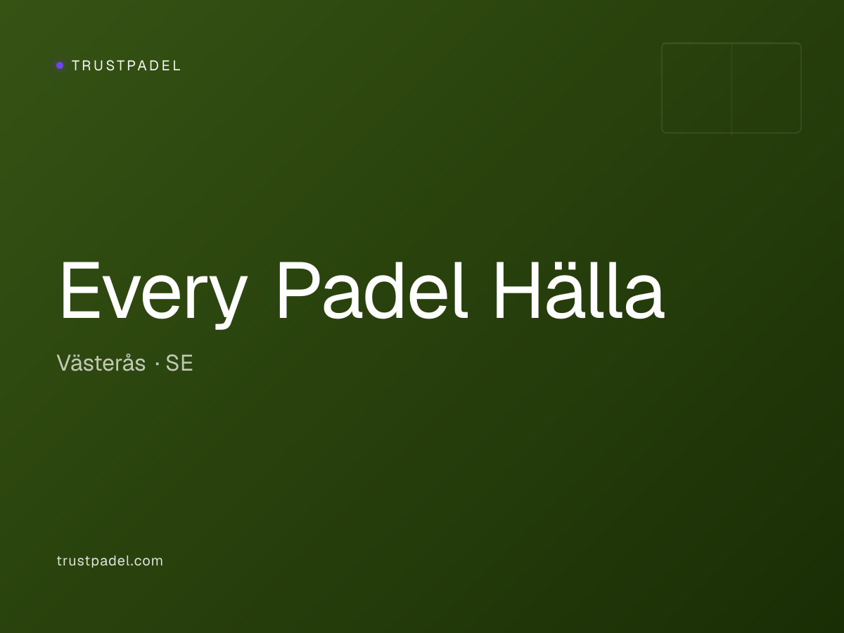 Every Padel Hälla padel club