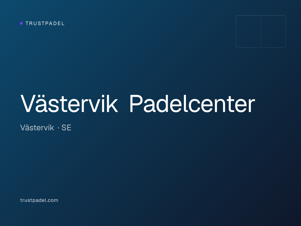 Västervik Padelcenter padel club