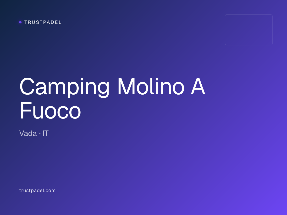 Camping Molino A Fuoco padel club
