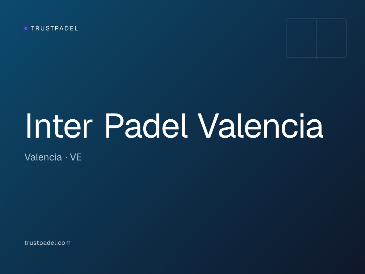 Inter Padel Valencia padel club