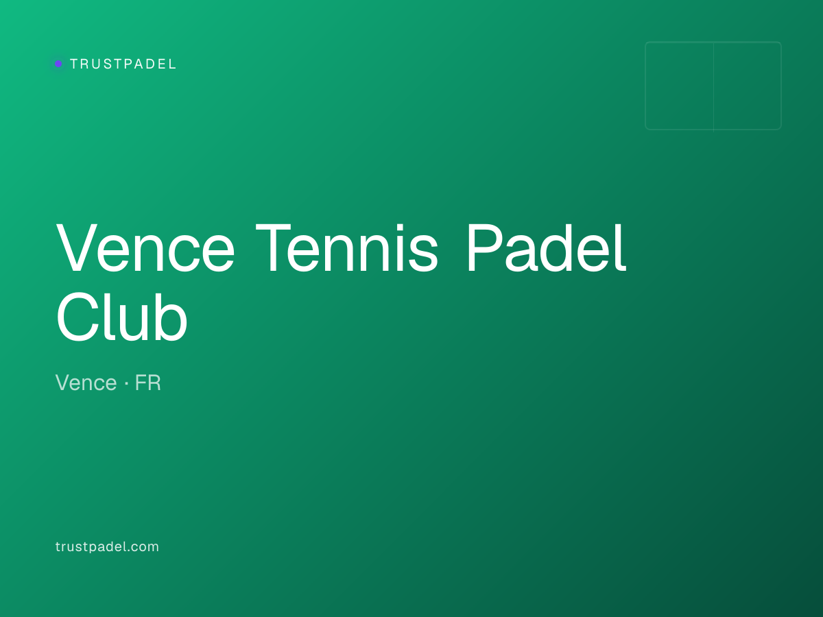 Vence Tennis Padel Club padel club