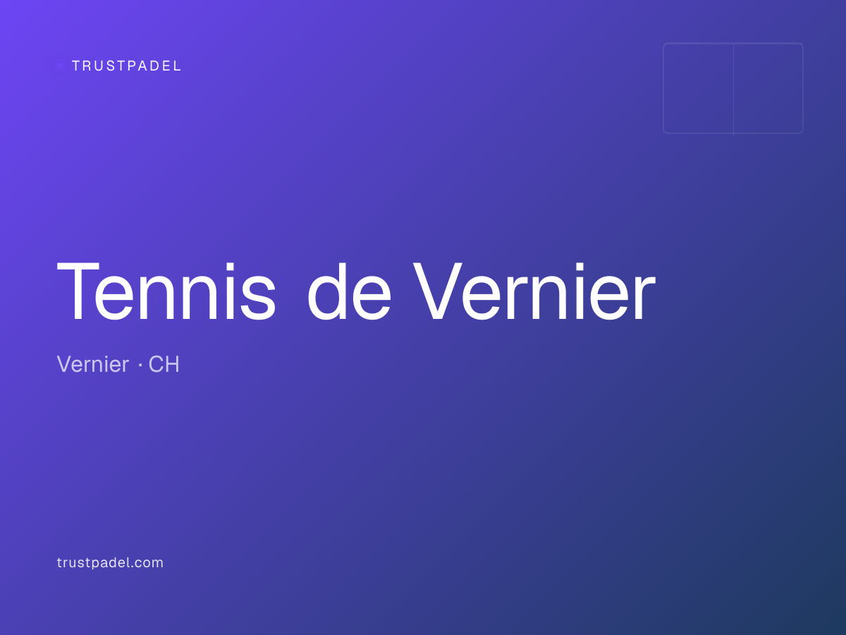 Tennis de Vernier padel club