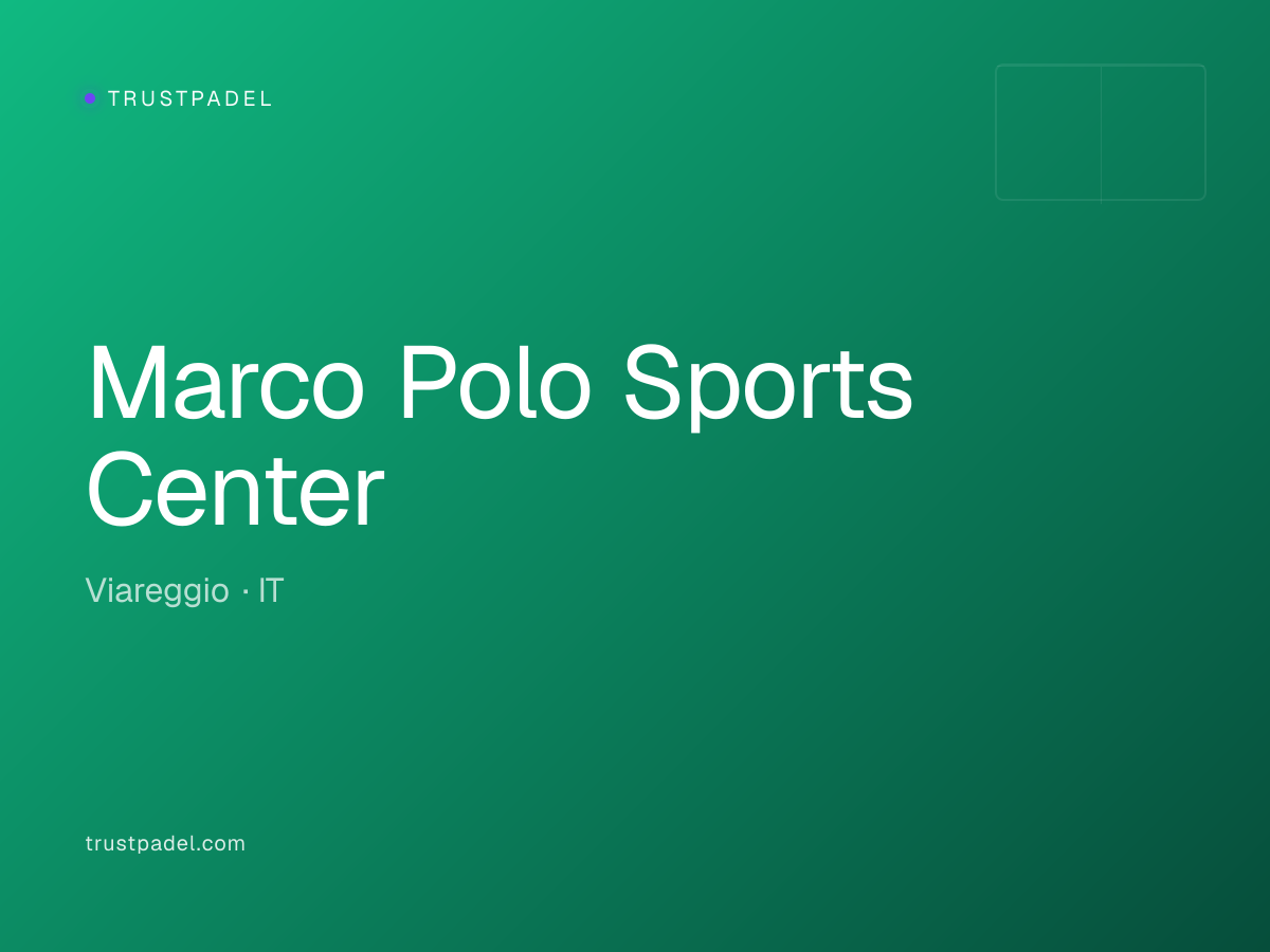 Marco Polo Sports Center padel club