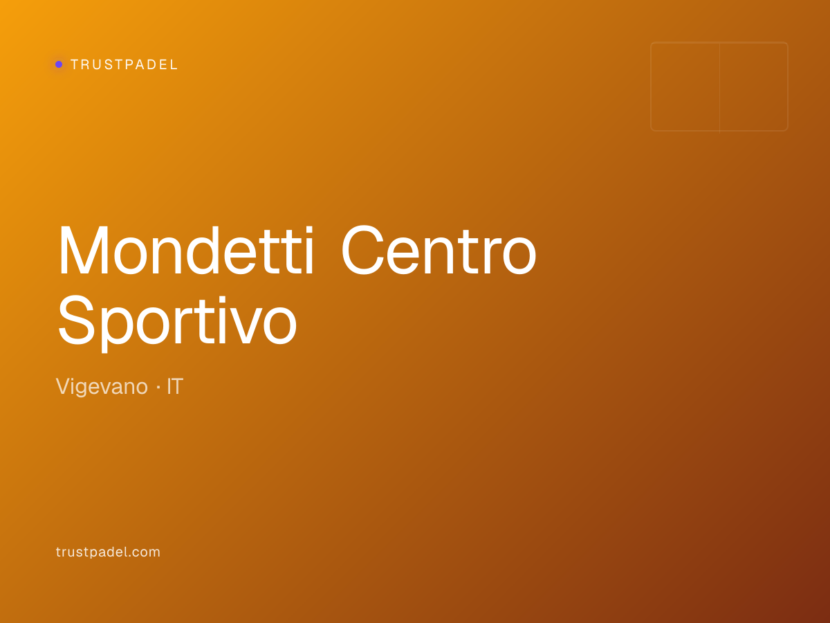 Mondetti Centro Sportivo padel club