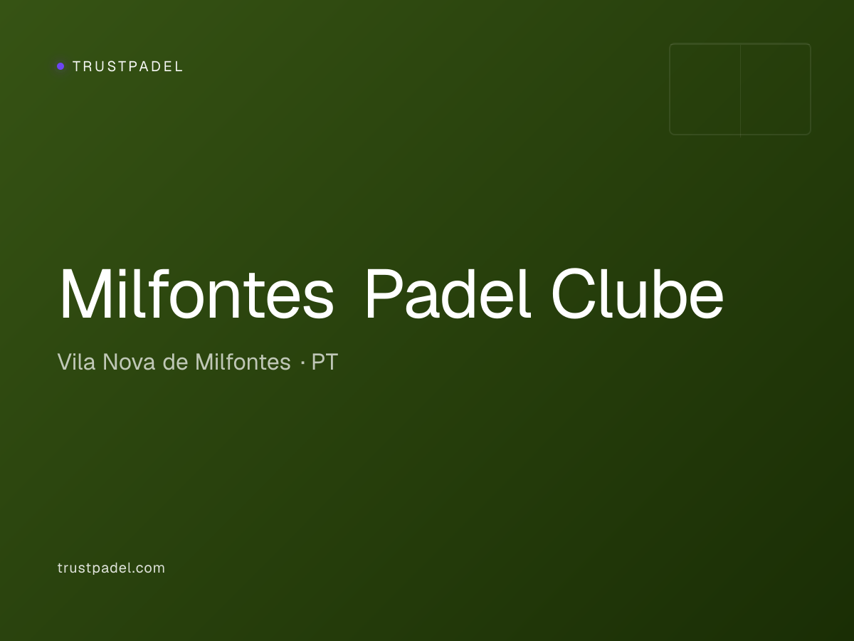 Milfontes Padel Clube padel club