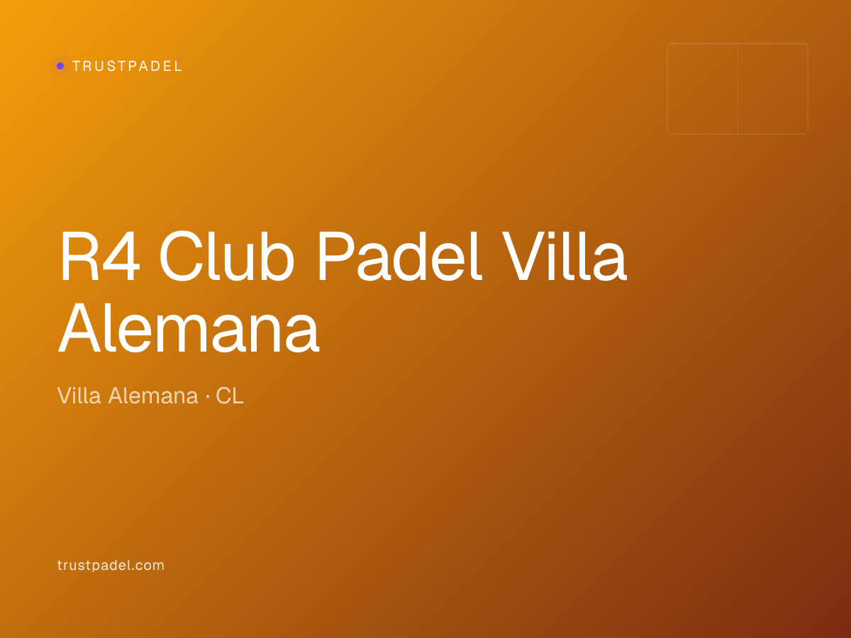 R4 Club Padel Villa Alemana padel club