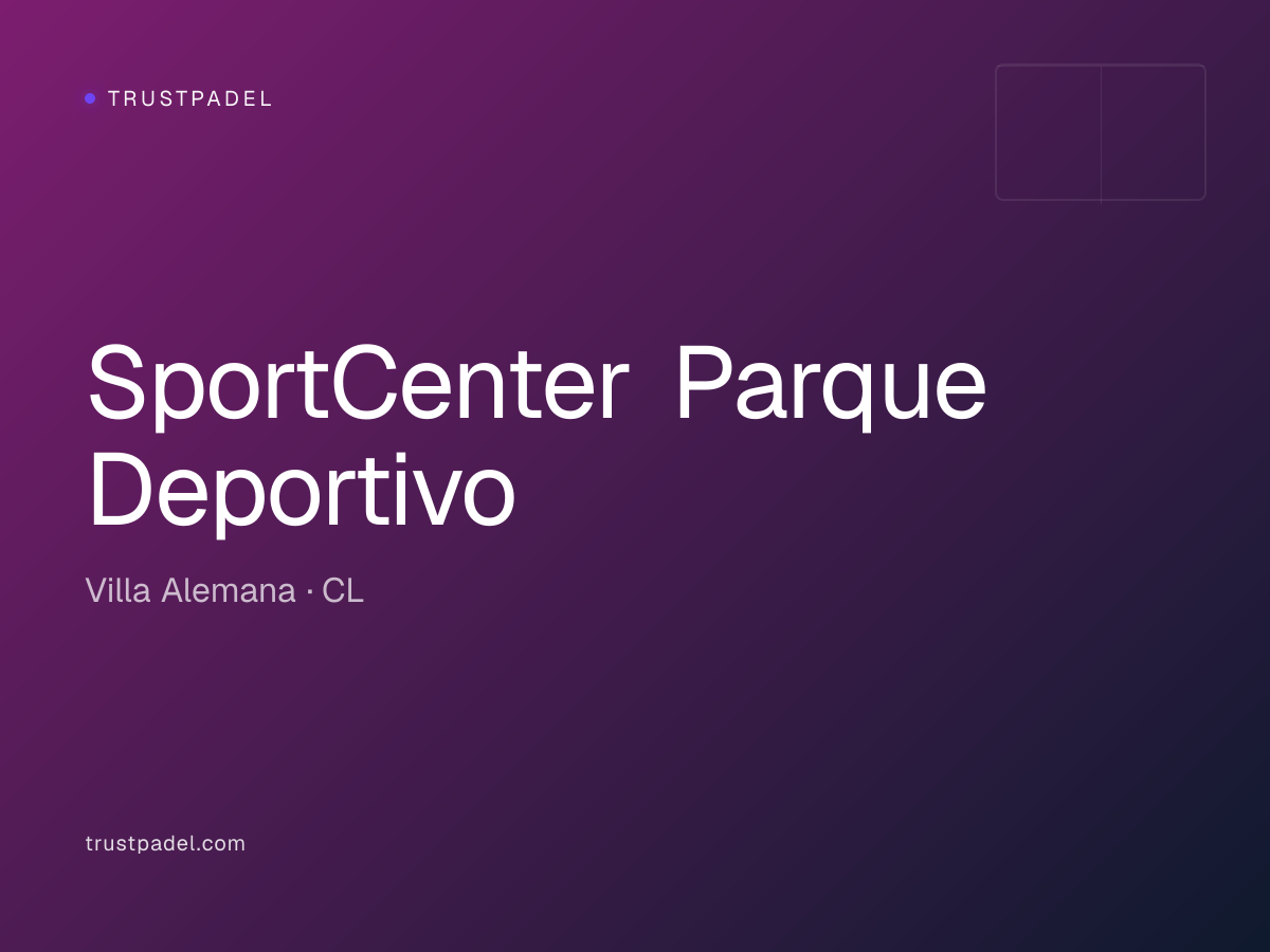SportCenter Parque Deportivo padel club
