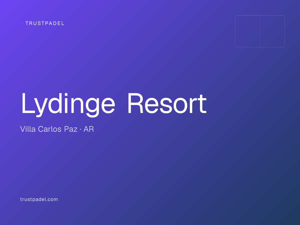 Lydinge Resort padel club
