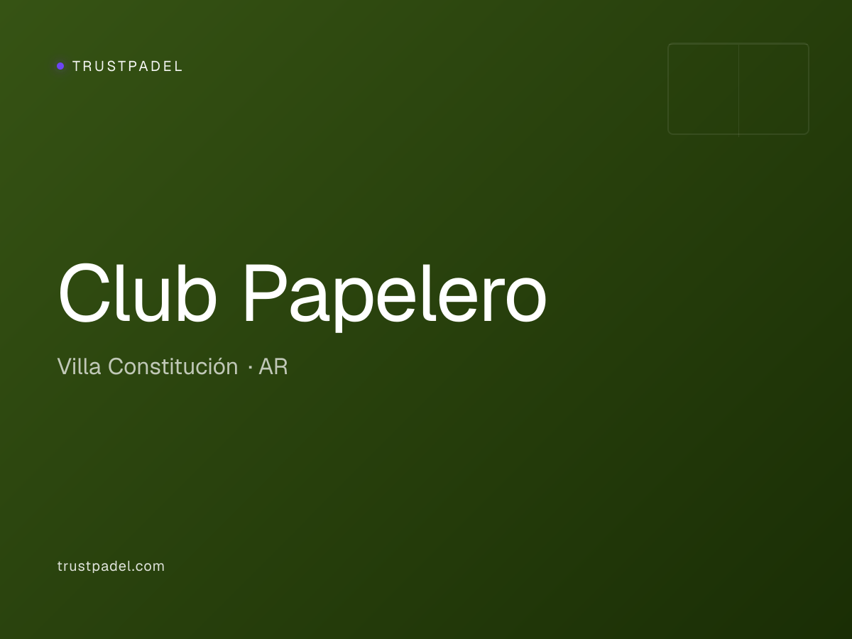 Club Papelero padel club