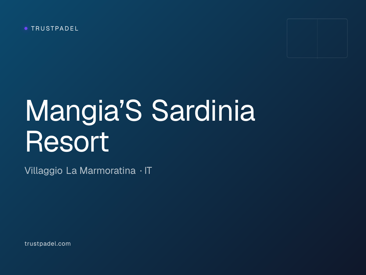 Mangia’S Sardinia Resort padel club