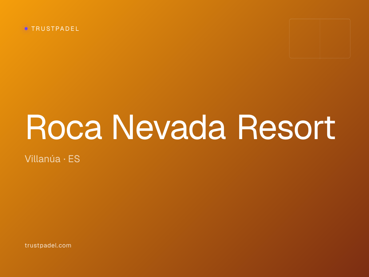 Roca Nevada Resort padel club