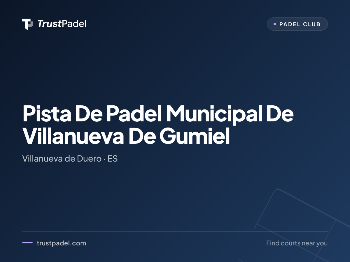 Pista De Padel Municipal De Villanueva De Gumiel padel club