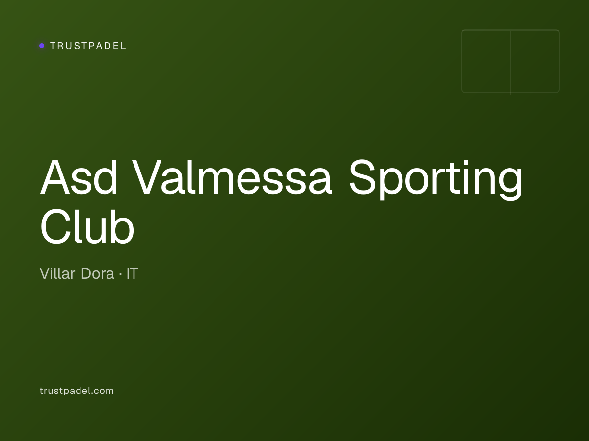 Asd Valmessa Sporting Club padel club