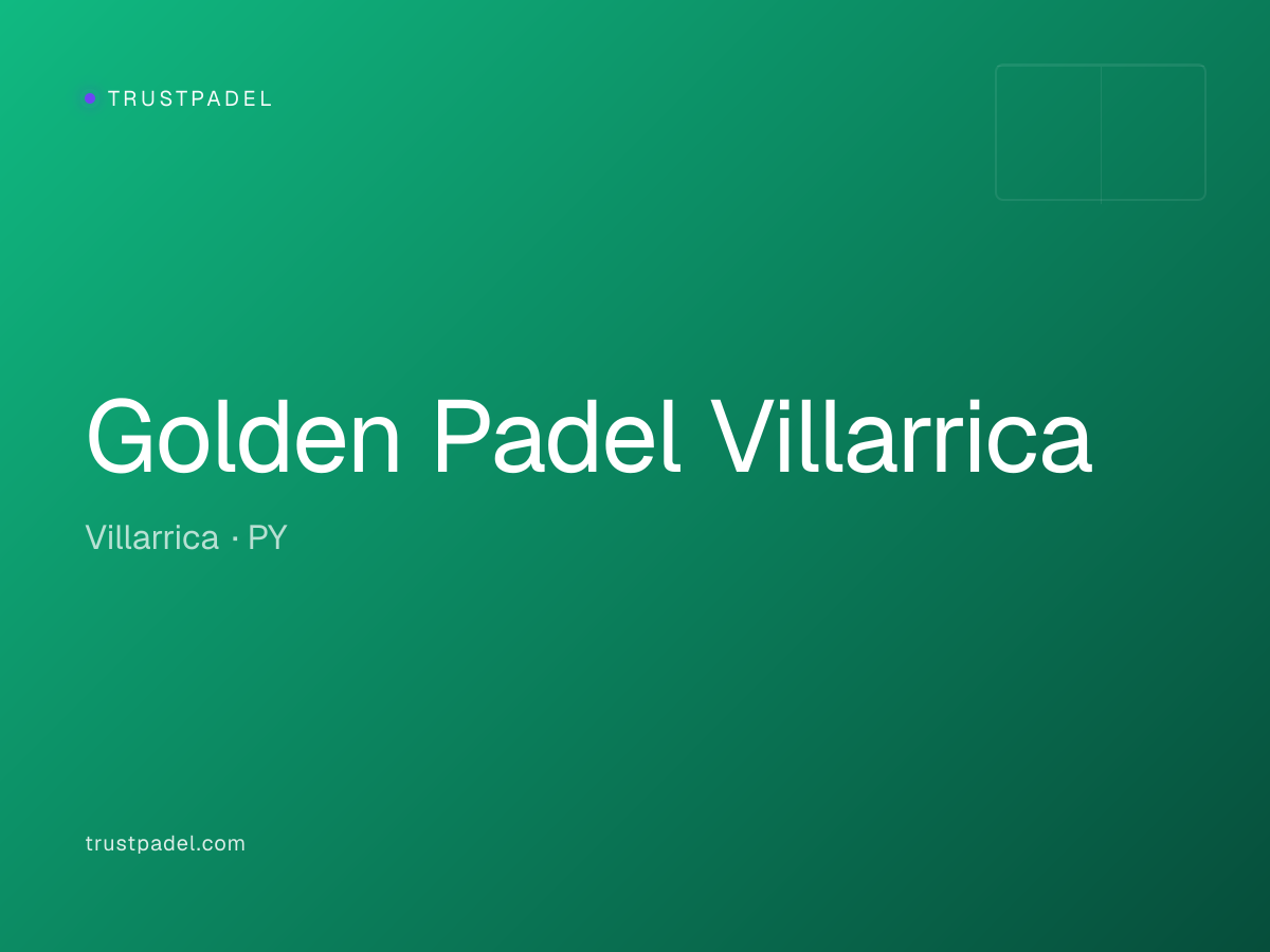 Golden Padel Villarrica padel club