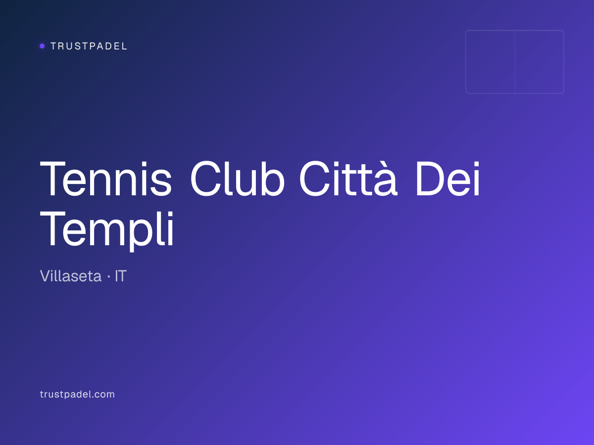 Tennis Club Città Dei Templi padel club