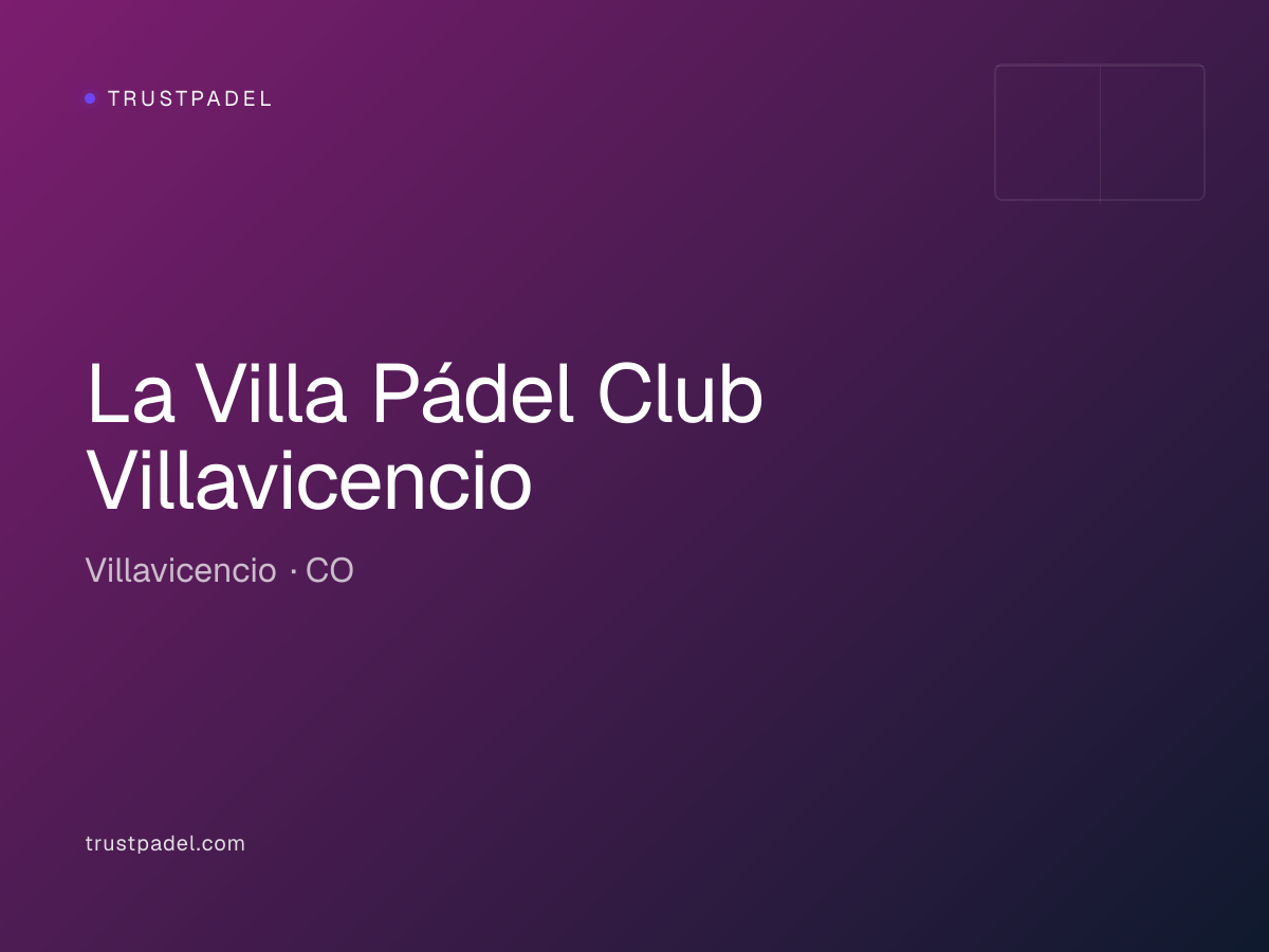 La Villa Pádel Club Villavicencio padel club