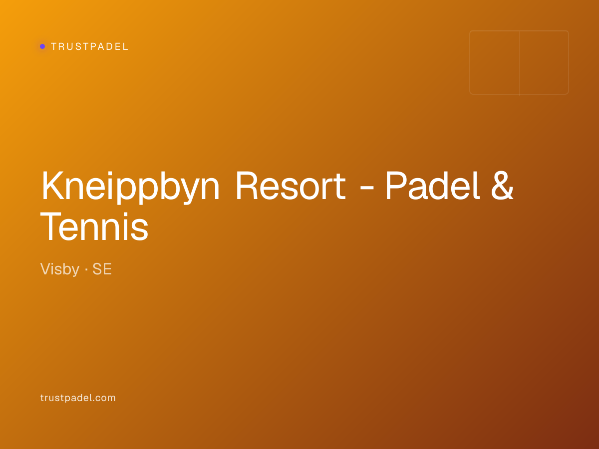 Kneippbyn Resort - Padel & Tennis padel club