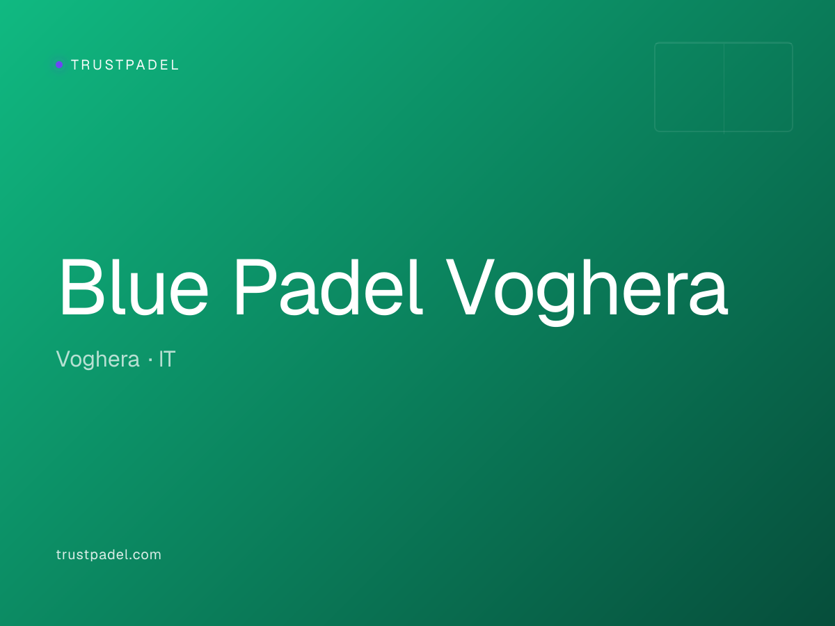 Blue Padel Voghera padel club