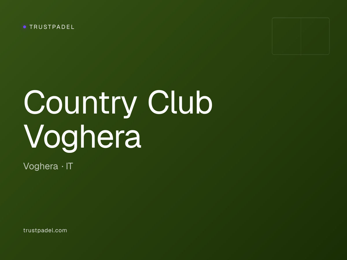 Country Club Voghera padel club