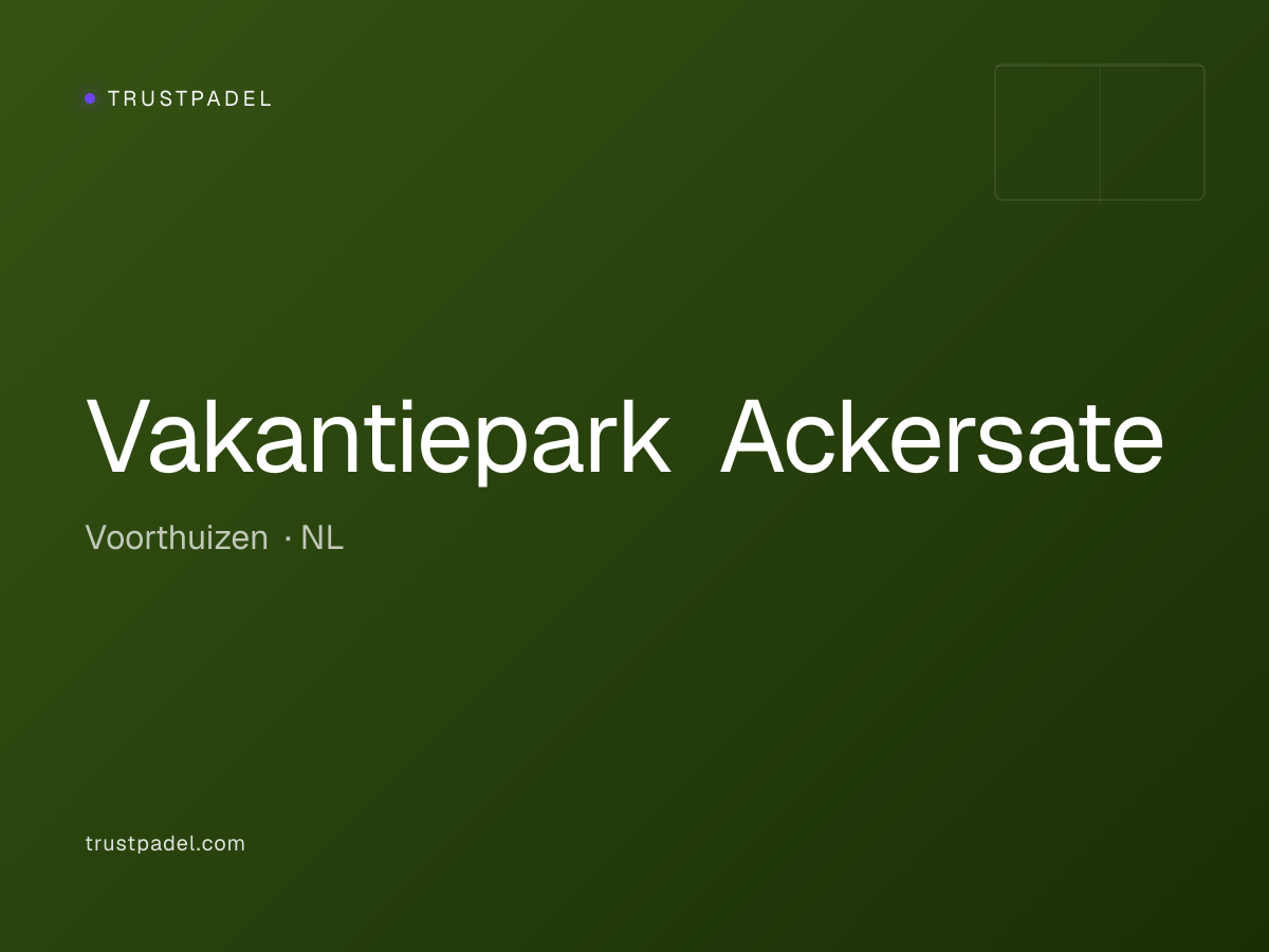 Vakantiepark Ackersate padel club