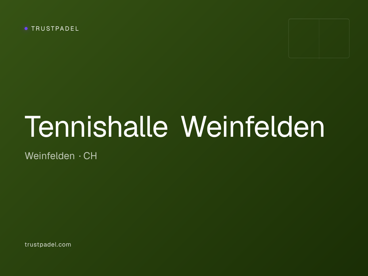 Tennishalle Weinfelden padel club