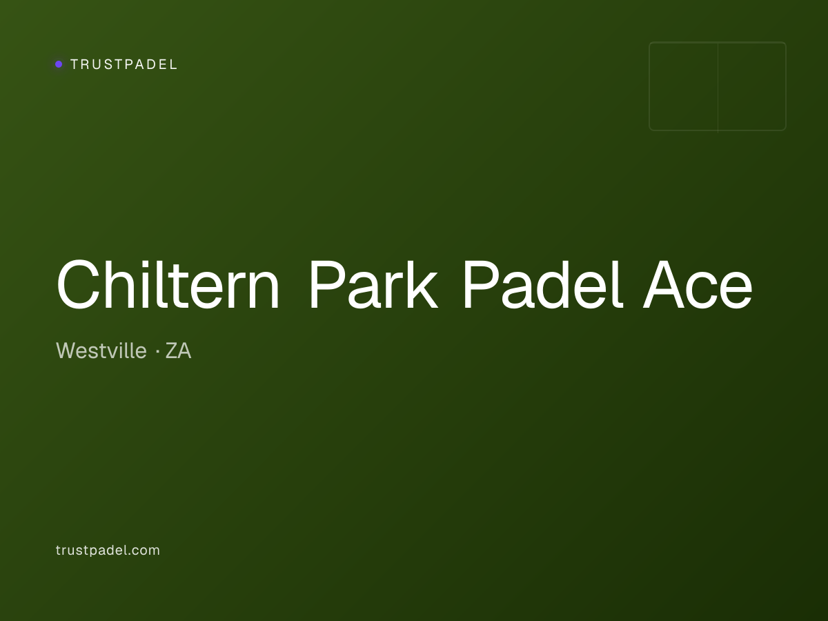 Chiltern Park Padel Ace padel club