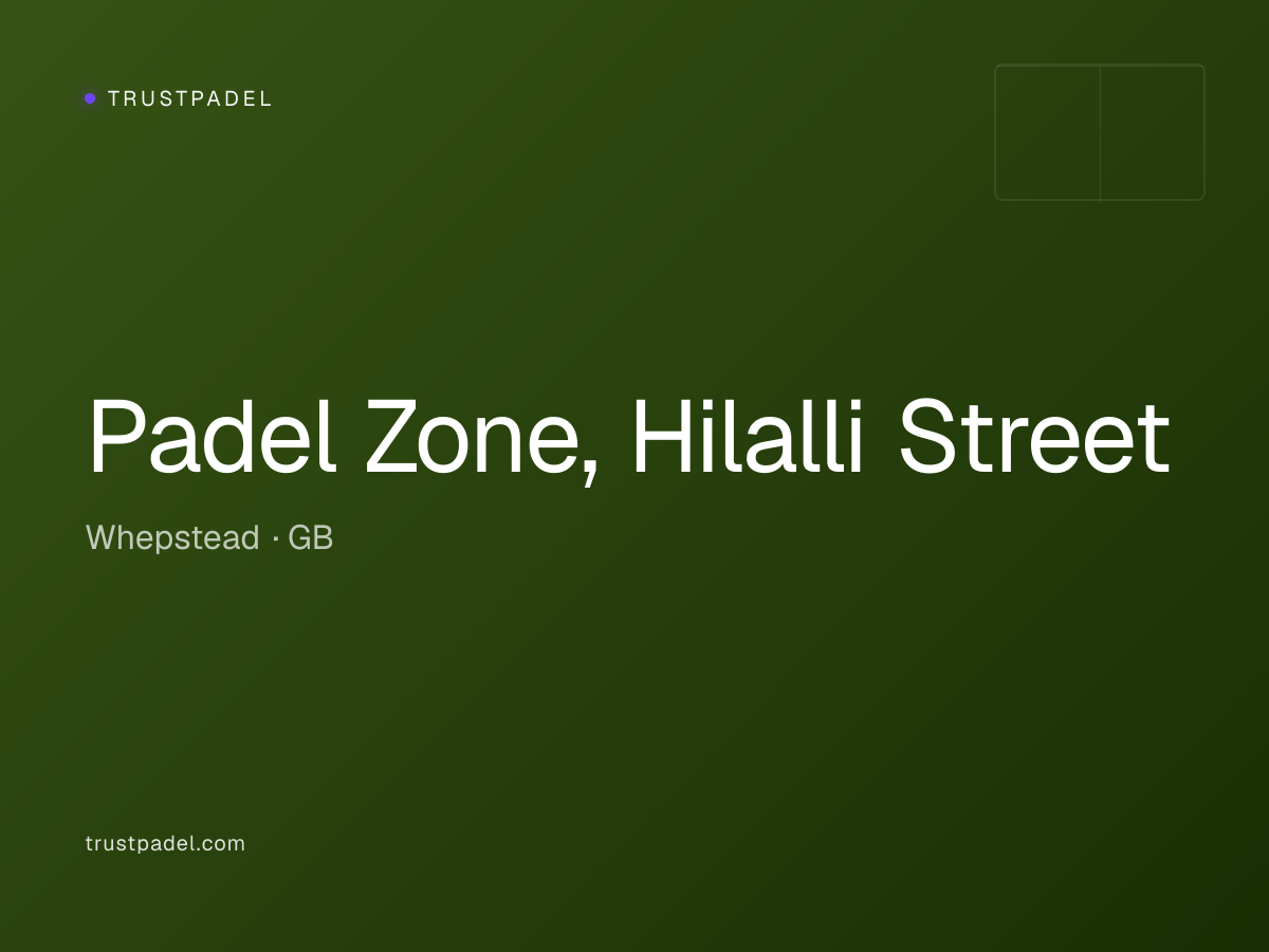 Padel Zone, Hilalli Street padel club