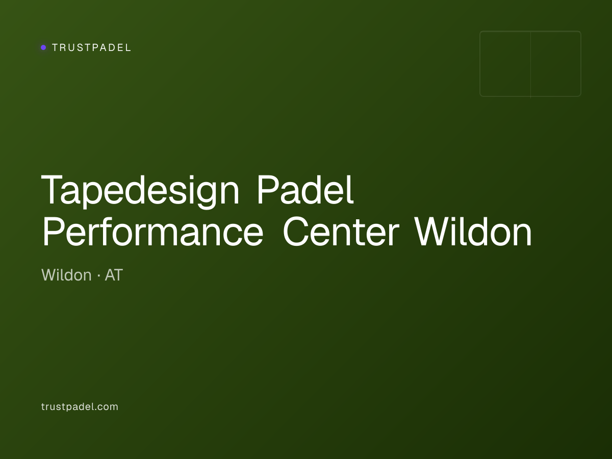 Tapedesign Padel Performance Center Wildon padel club