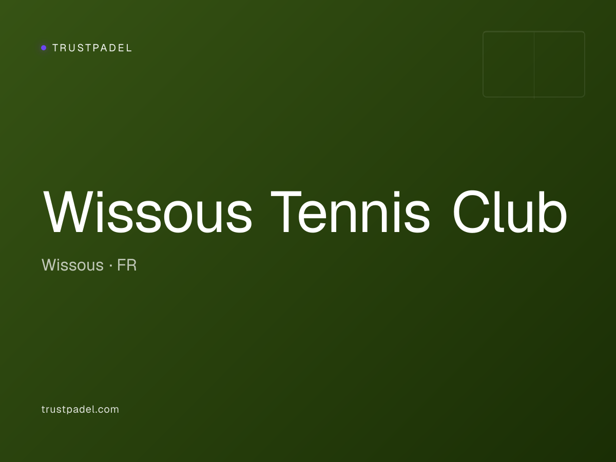Wissous Tennis Club padel club