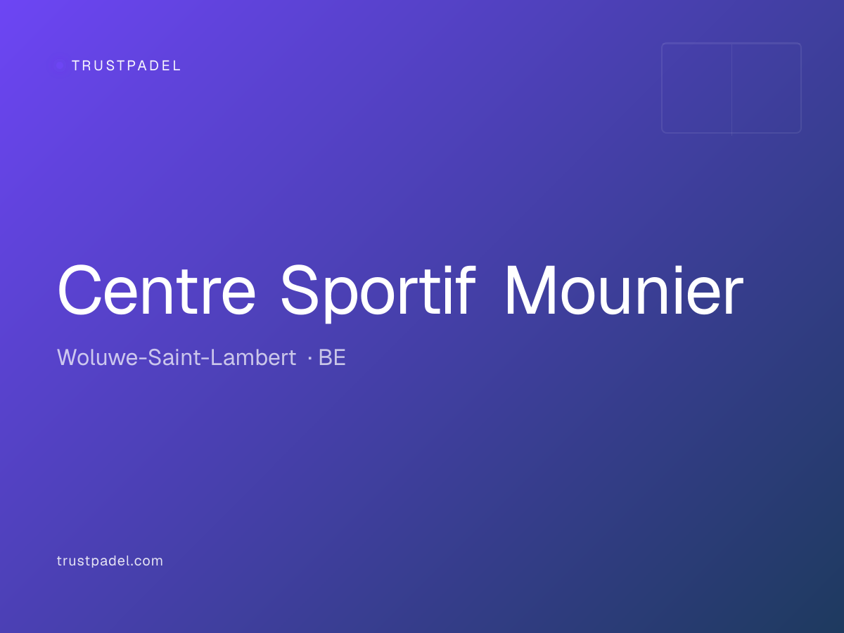 Centre Sportif Mounier padel club