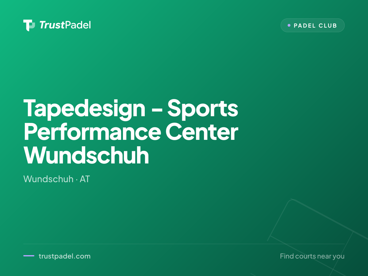 Tapedesign - Sports Performance Center Wundschuh padel club