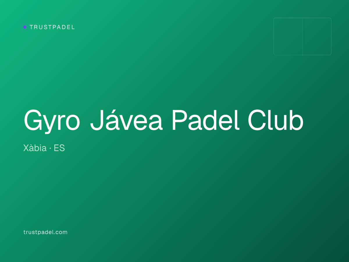 Gyro Jávea Padel Club padel club