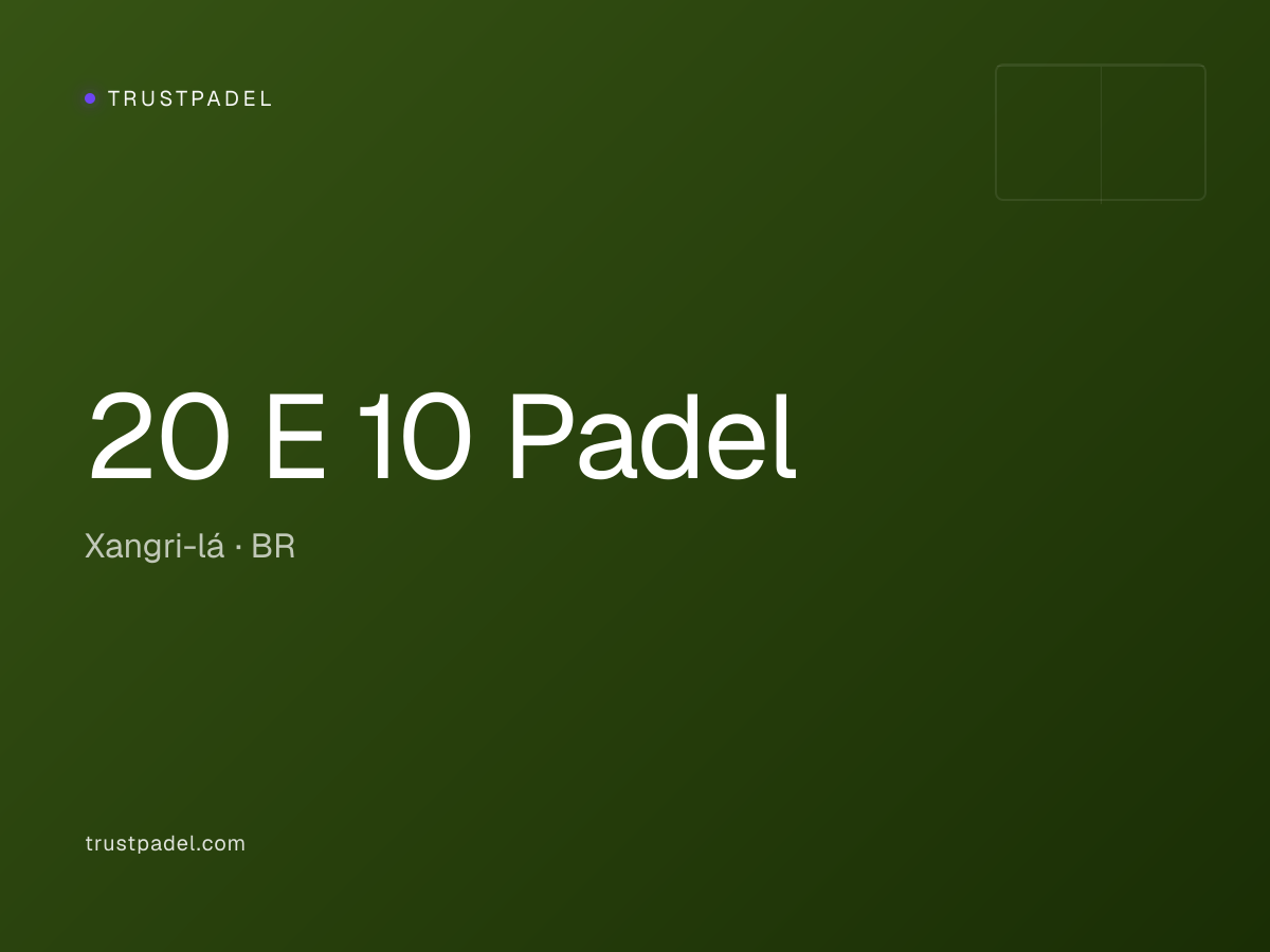 20 E 10 Padel padel club