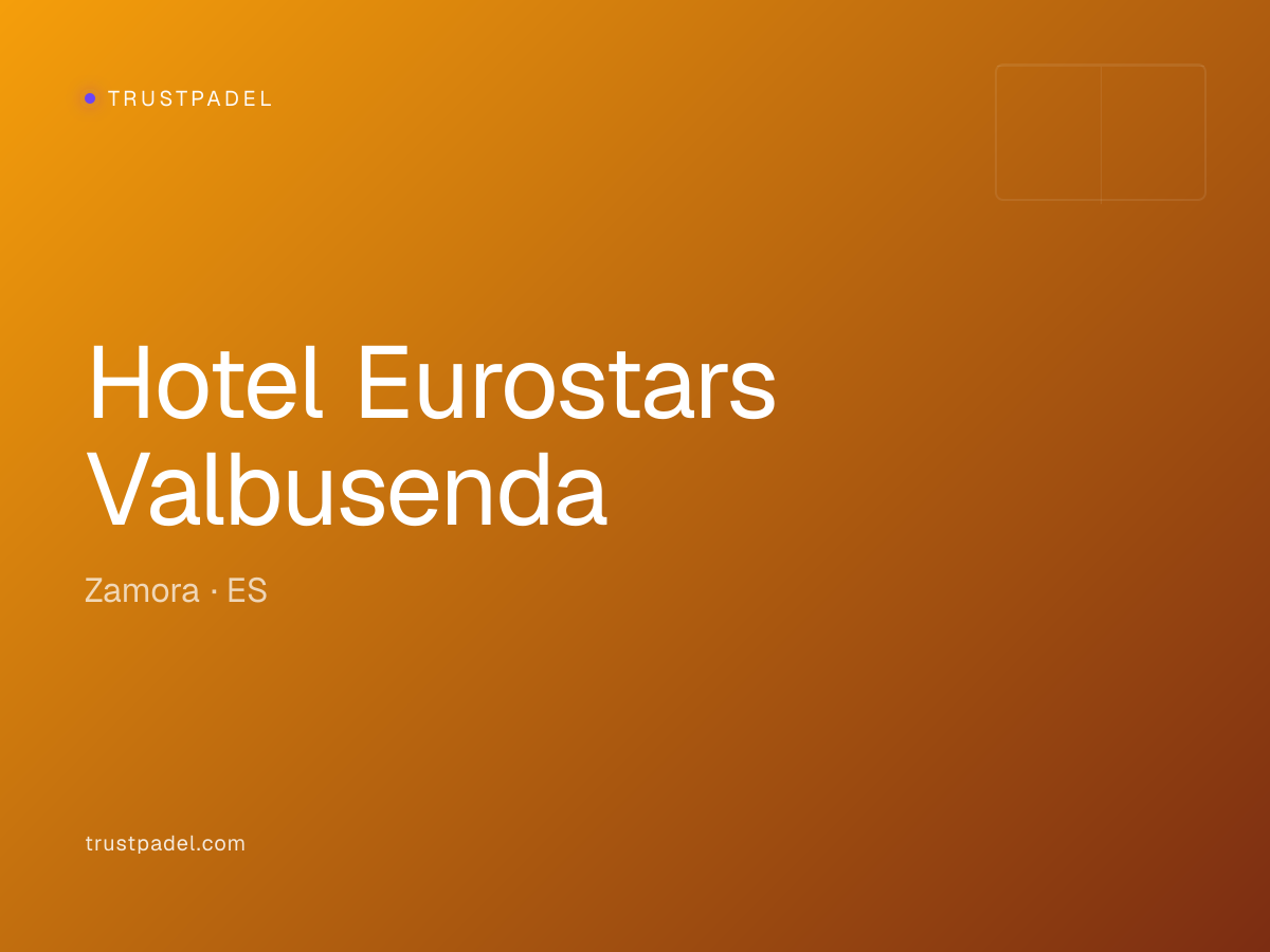 Hotel Eurostars Valbusenda padel club