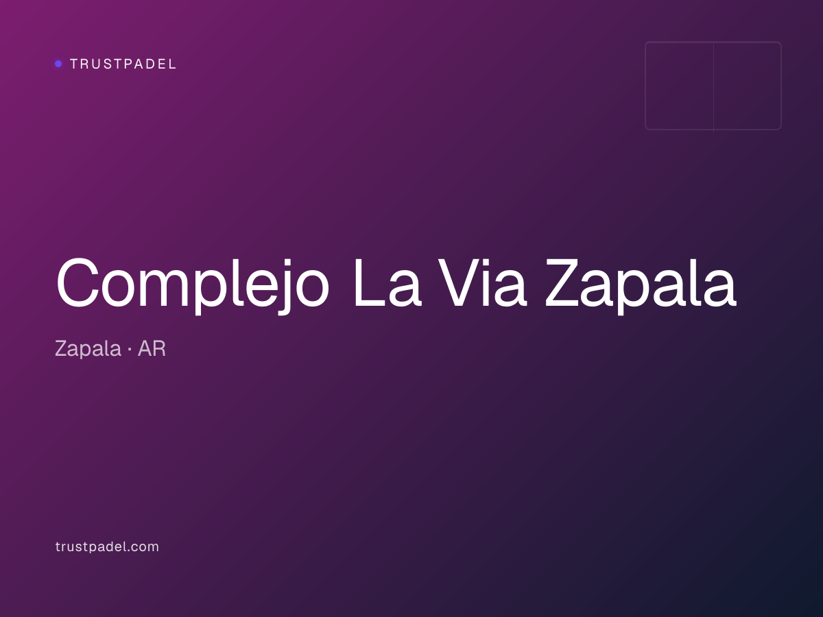 Complejo La Via Zapala padel club